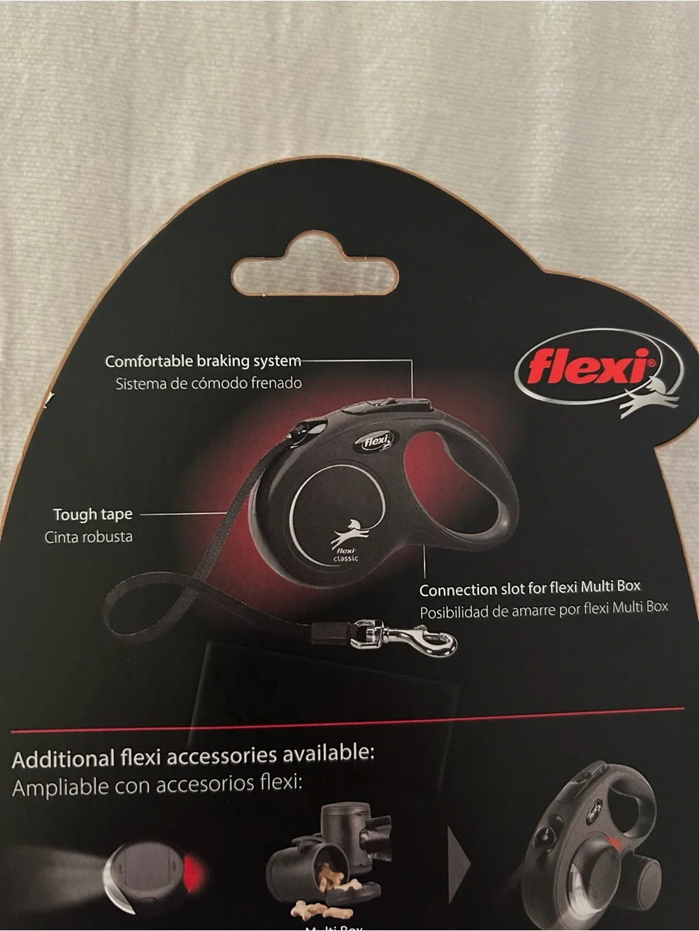 Flexi Retractable Dog Leash Packaging 16 feet
